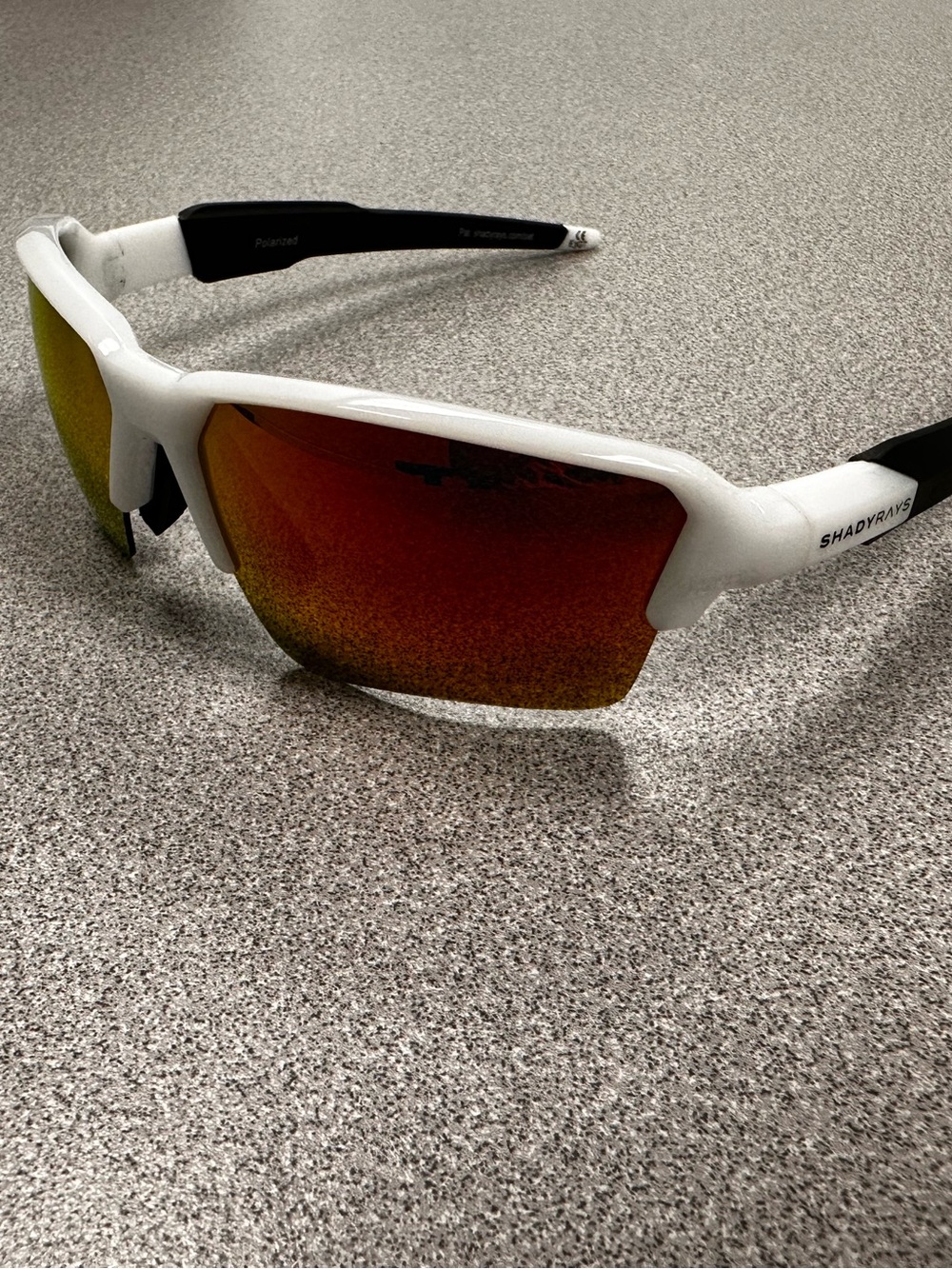 Shady rays talon White Sports mirror sunglasses